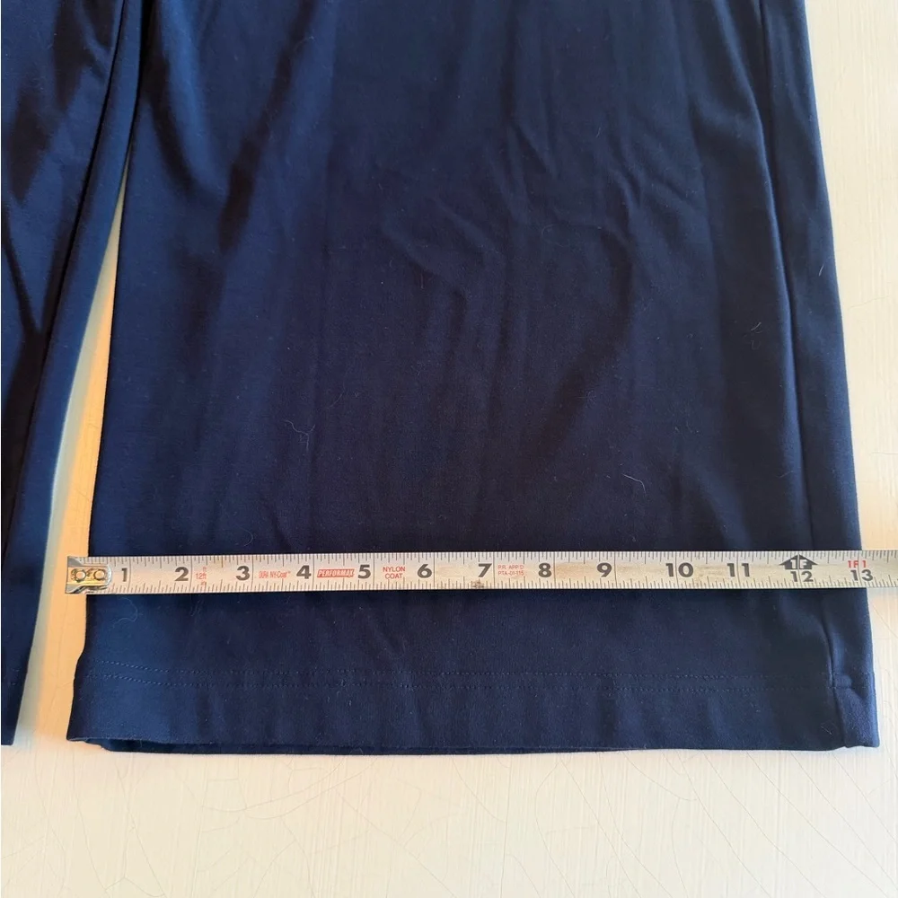 Cozy Earth Women's Bamboo Stretch-Knit Wide Leg Pant Navy Blue XL - Picture 9 of 11